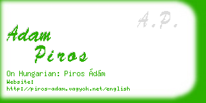 adam piros business card