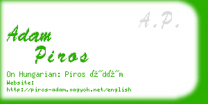 adam piros business card
